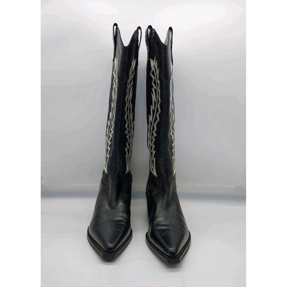 Marc Fisher Roselle Western Cowgirl Boots Point Toe Embroidered Leather 7.5 - Picture 4 of 11